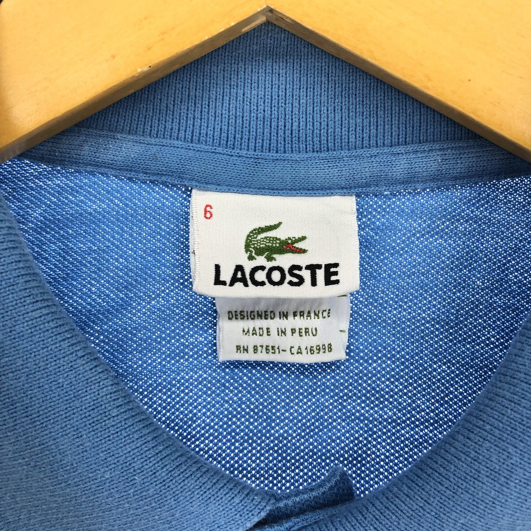 Lacoste LACOSTE French design short sleeve polo shirt size 6 men's L /eaa437059