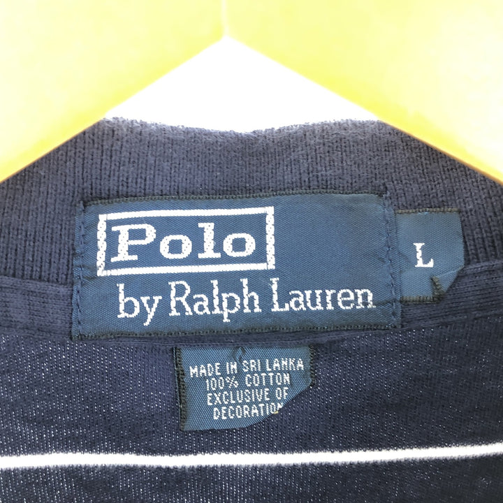 Ralph Lauren POLO by Ralph Lauren short sleeve striped polo shirt, men's size L / eaa437079