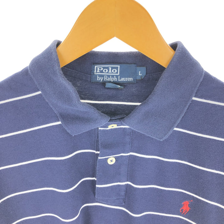 Ralph Lauren POLO by Ralph Lauren short sleeve striped polo shirt, men's size L / eaa437079