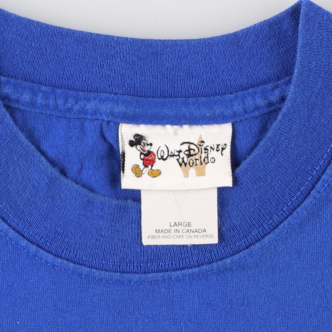 00'S WALT Disney World DISNEY Disney character print T-shirt Made in Canada Men's L size /eaa437103