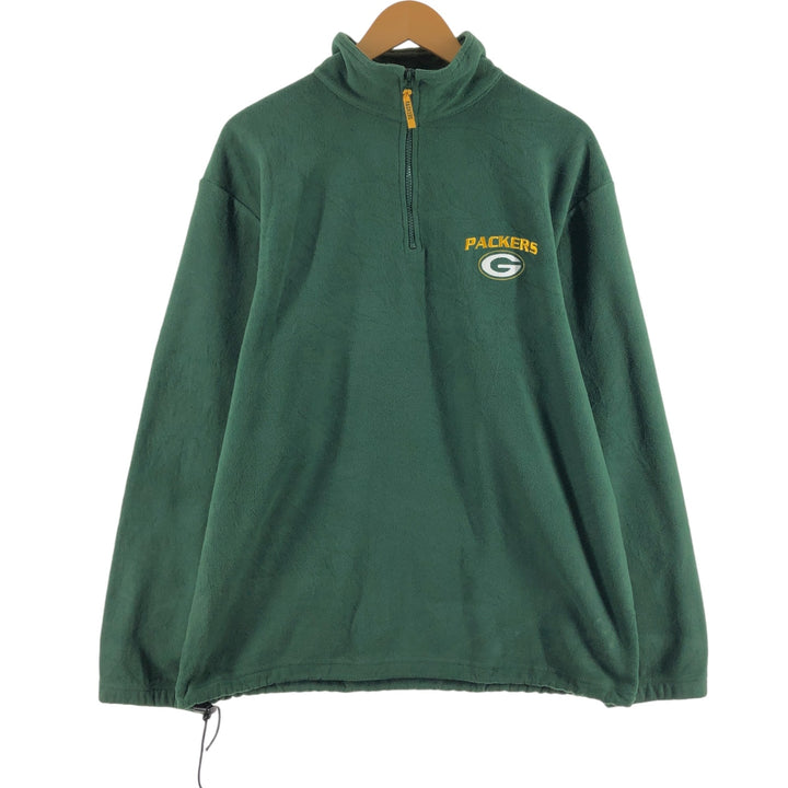 2000'S NFL TEAMAPPAREL NFL GREEN BAY PACKERS Green Bay Packers Half Zip Fleece Pullover Men's L size /eaa437133