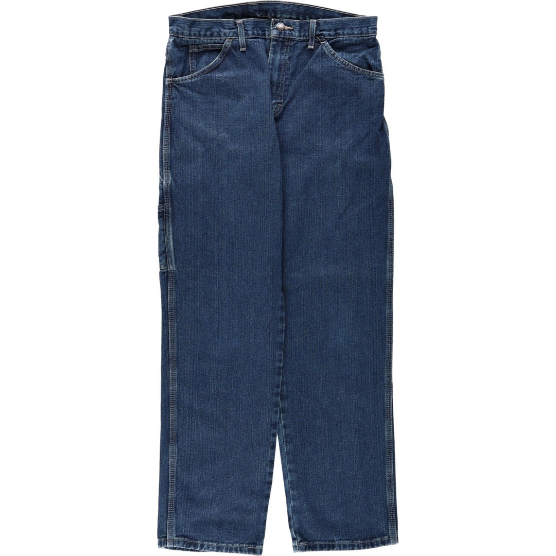 Dickies denim painter pants for men, equivalent to W34 cotton blue type Vintage Second Hand