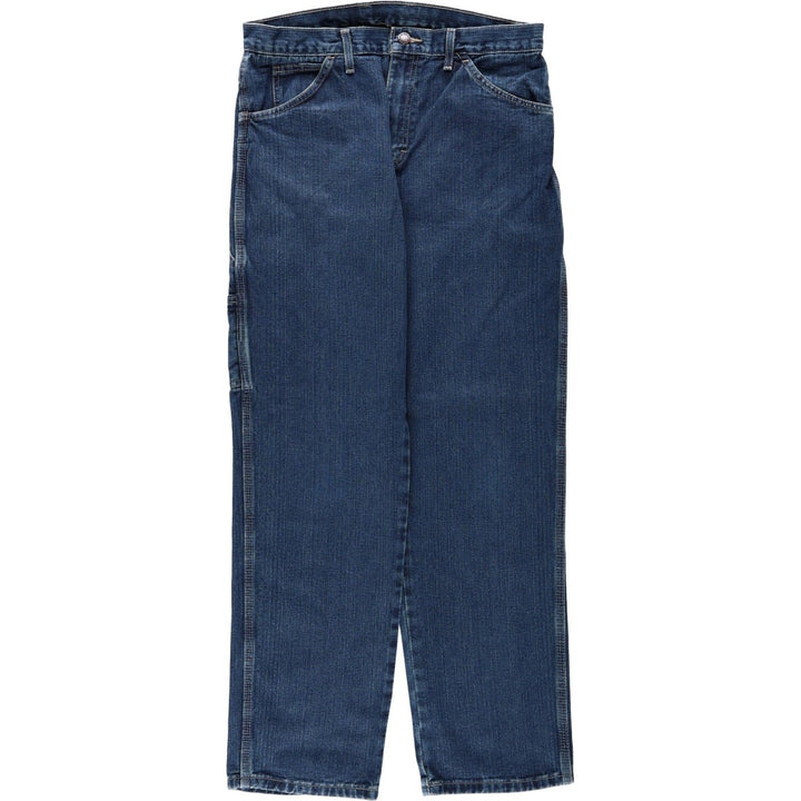 Dickies denim painter pants for men, equivalent to W34 cotton blue type Vintage Second Hand