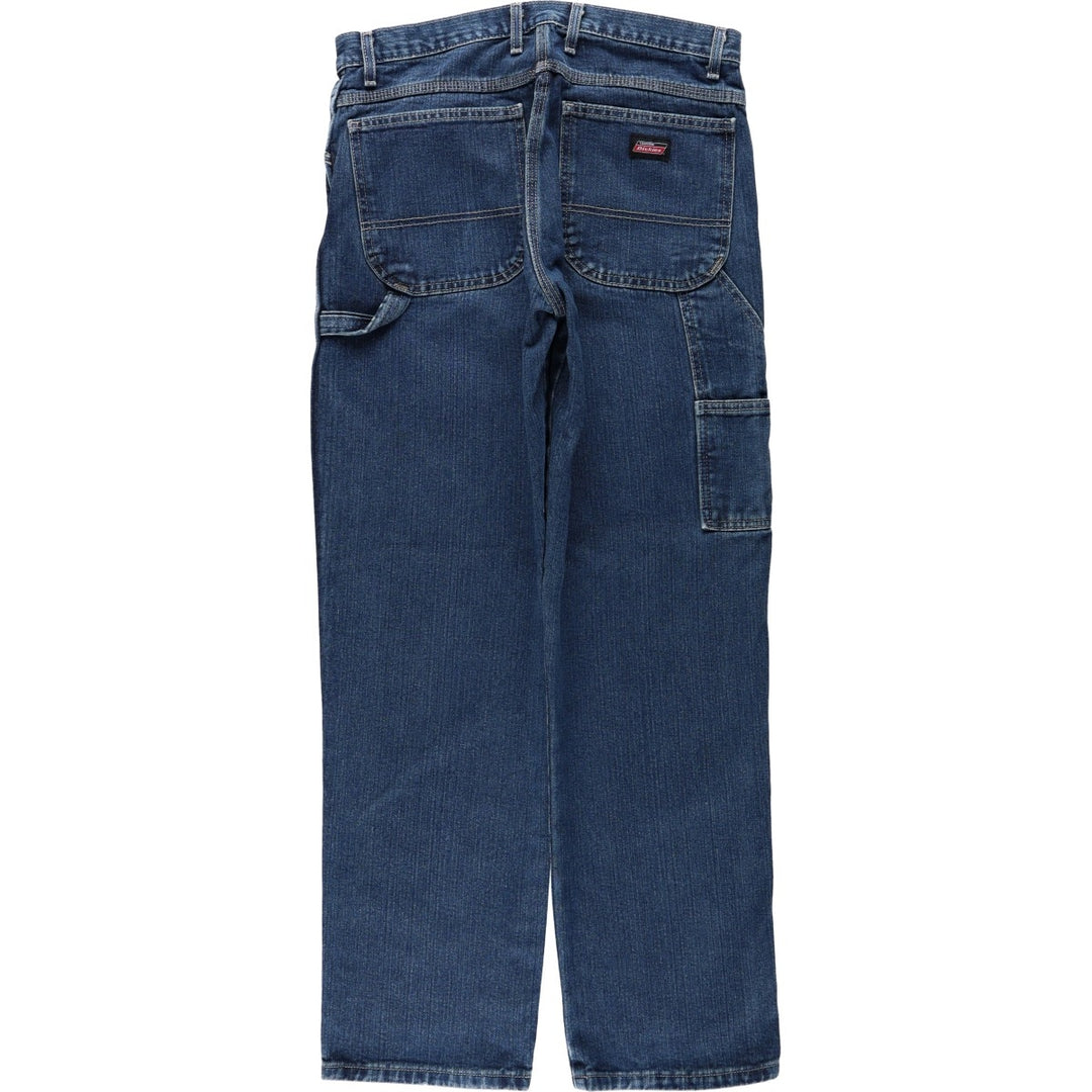 Dickies denim painter pants for men, equivalent to W34 cotton blue type Vintage Second Hand