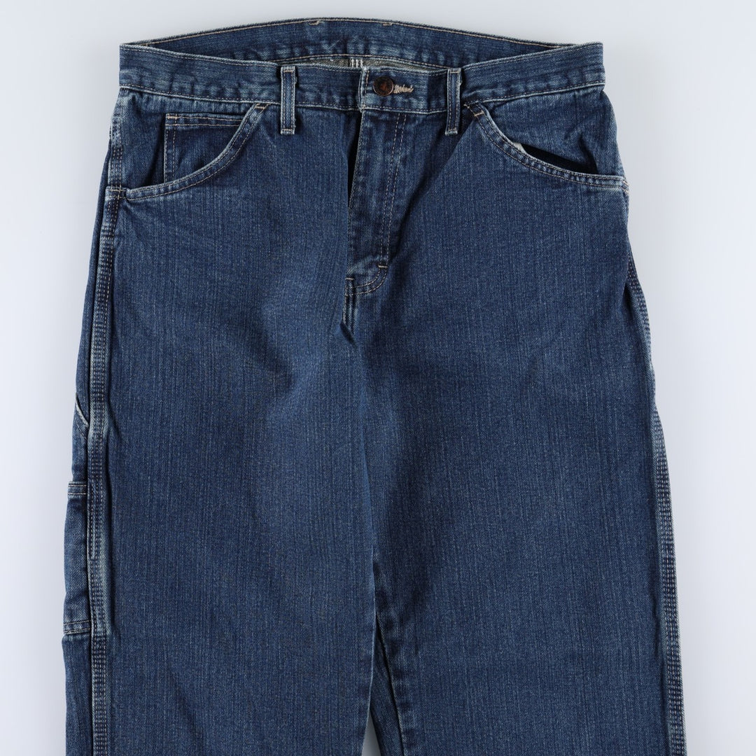 Dickies denim painter pants for men, equivalent to W34 cotton blue type Vintage Second Hand