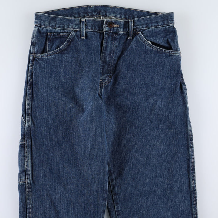 Dickies denim painter pants for men, equivalent to W34 cotton blue type Vintage Second Hand