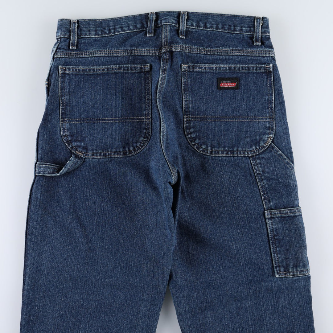 Dickies denim painter pants for men, equivalent to W34 cotton blue type Vintage Second Hand