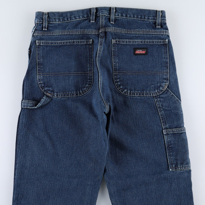 Dickies denim painter pants for men, equivalent to W34 cotton blue type Vintage Second Hand