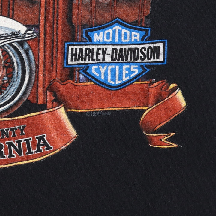 90s~00'S Harley-Davidson Motorcycle Bike T-shirt Made in USA Men's L size Vintage /eaa437183