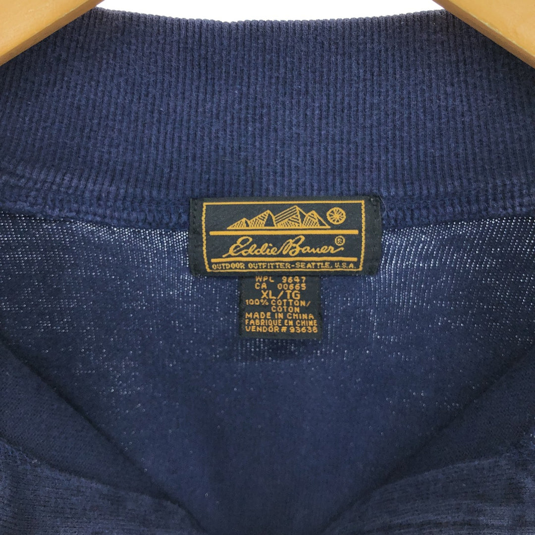 90'S Eddie Bauer Half Zip Sweatshirt, Men's XL Size Vintage /eaa437241