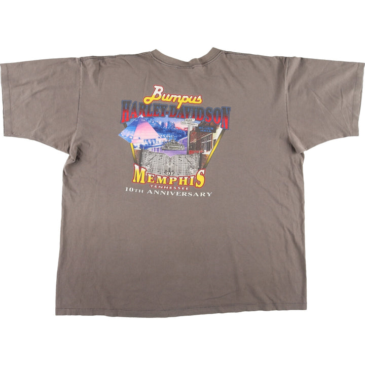 Big size 90'S Harley-Davidson motorcycle bike T-shirt made in USA men's XXXL /eaa437285