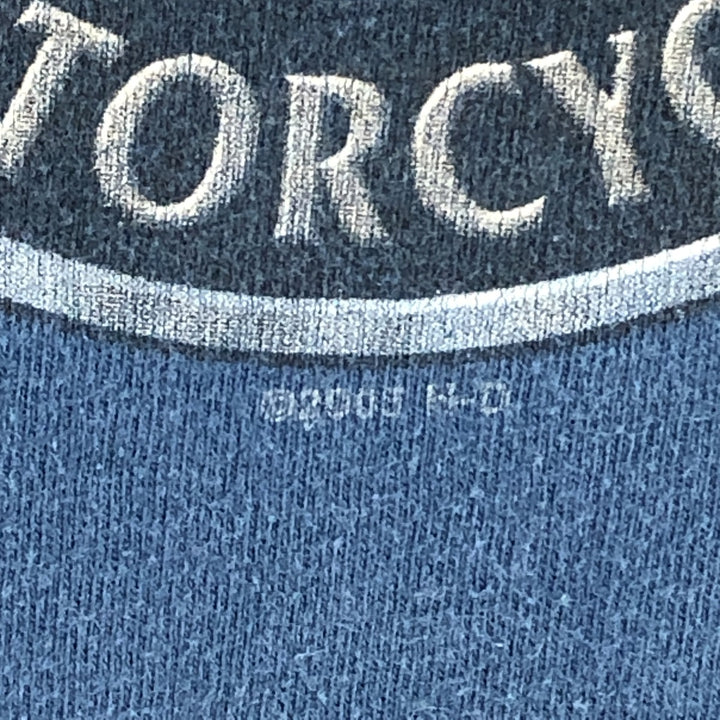 00'S Harley-Davidson HANES Motorcycle Bike T-shirt Made in USA Men's L /eaa437295