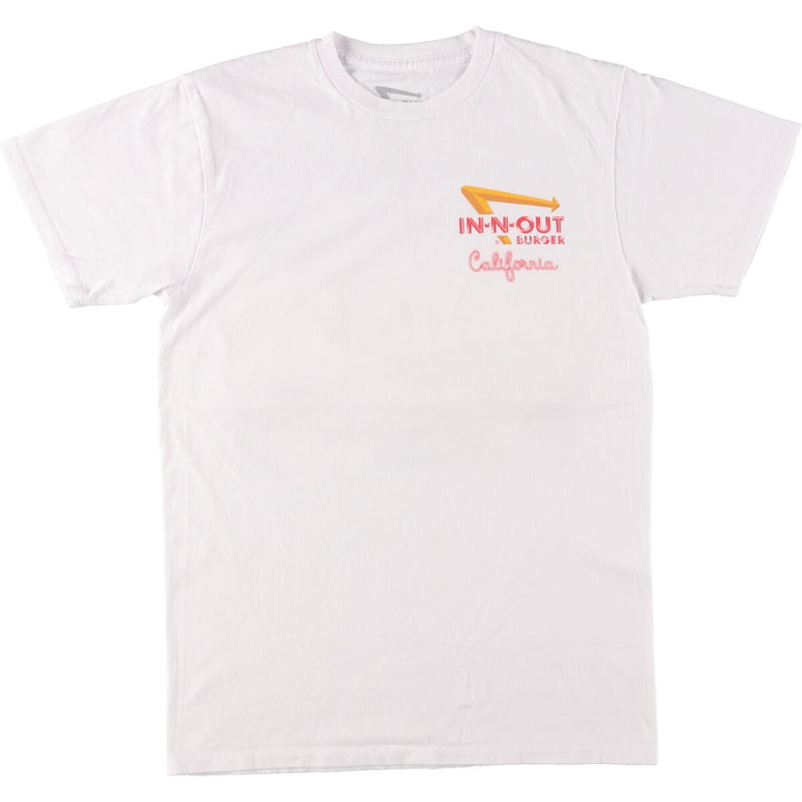 IN-N-OUT BURGER Back Print Advertising T-Shirt Made in USA Men's S /eaa437365