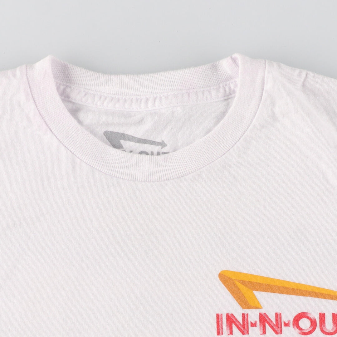 IN-N-OUT BURGER Back Print Advertising T-Shirt Made in USA Men's S /eaa437365