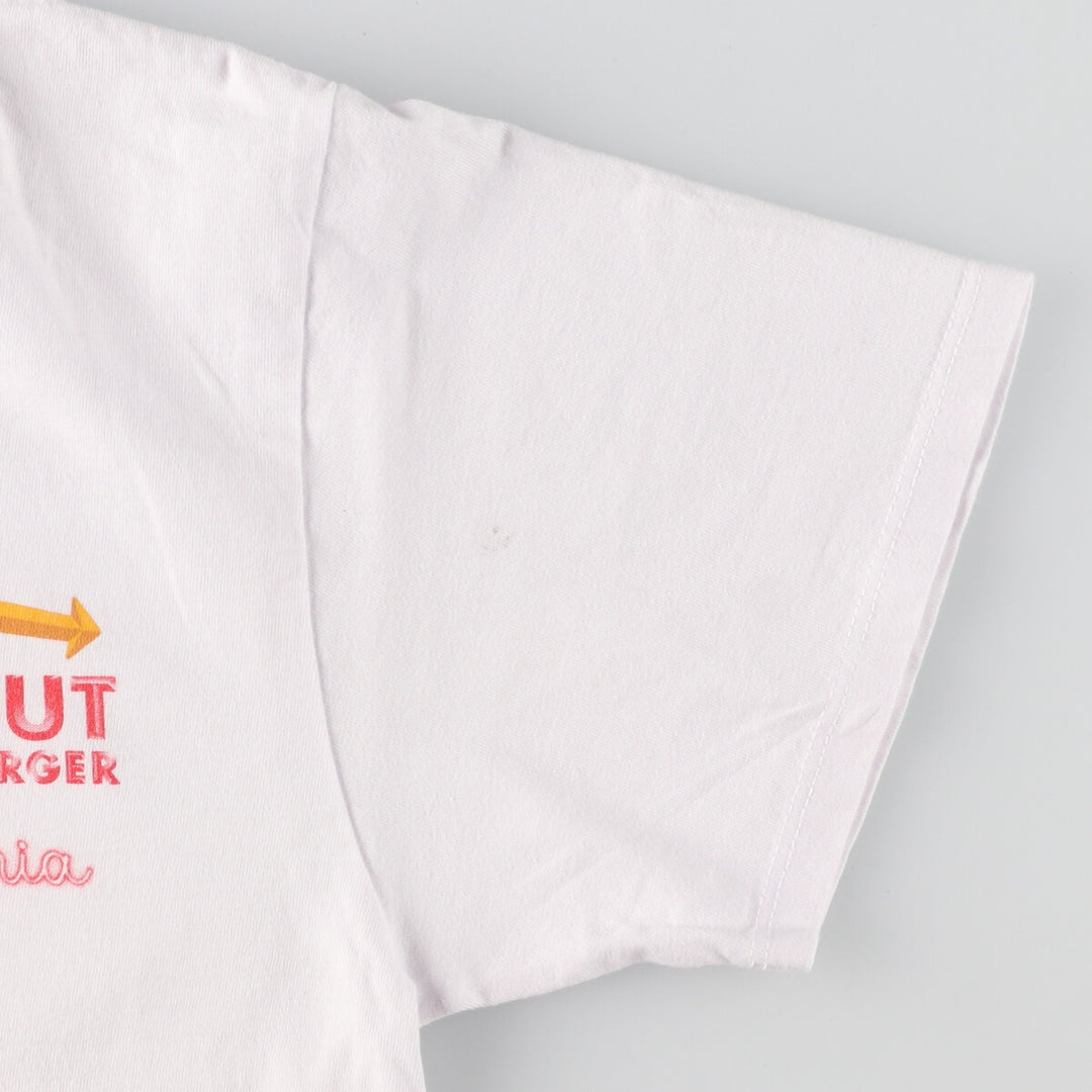 IN-N-OUT BURGER Back Print Advertising T-Shirt Made in USA Men's S /eaa437365