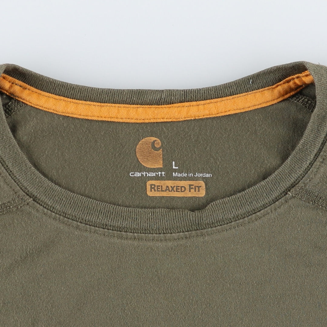 Carhartt RELAXED FIT short sleeve one point logo pocket T-shirt men's L size / eaa437398