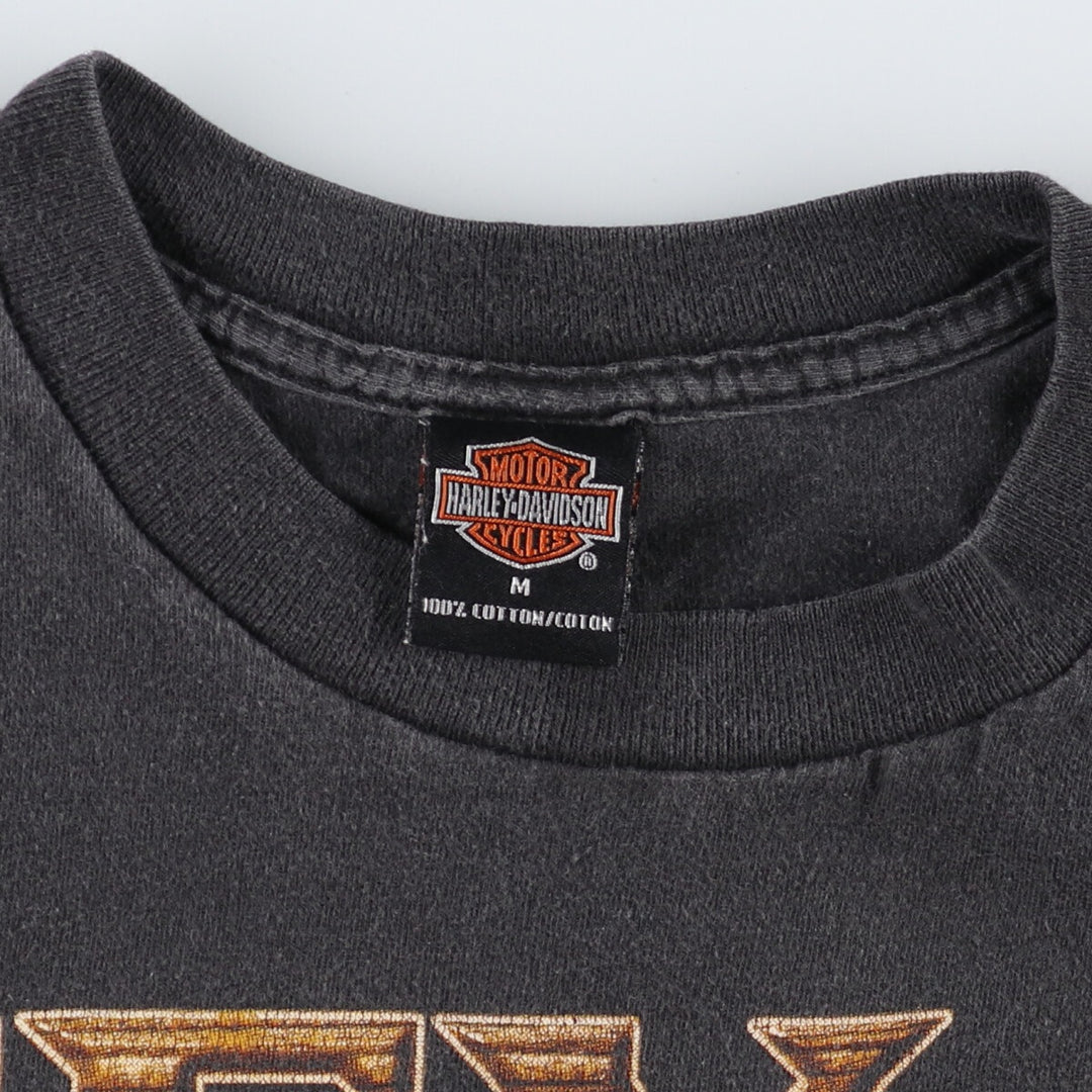 00'S Harley-Davidson Motorcycle Bike T-shirt Made in USA Men's M size /eaa437438