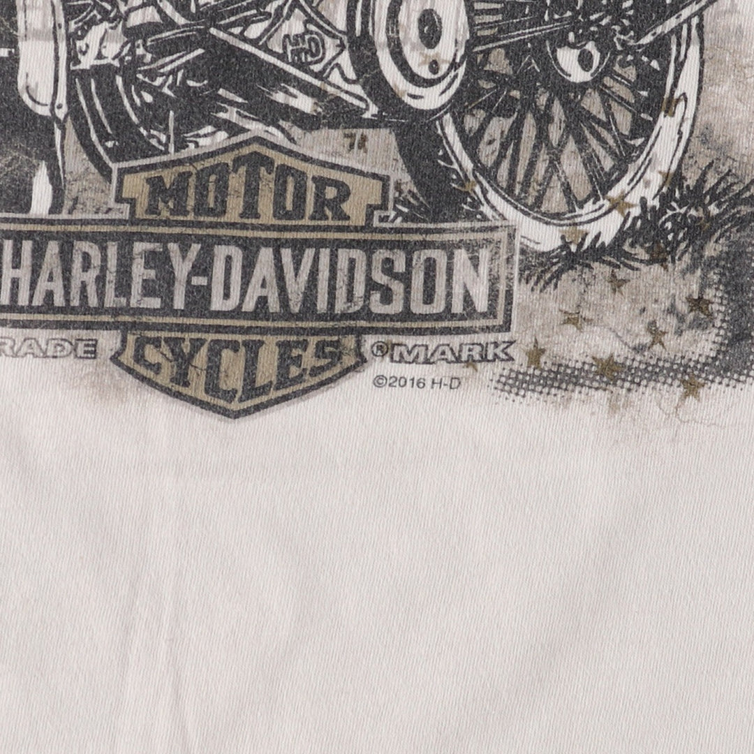 Harley-Davidson Motorcycle Bike T-shirt Made in USA Men's L size / eaa437439