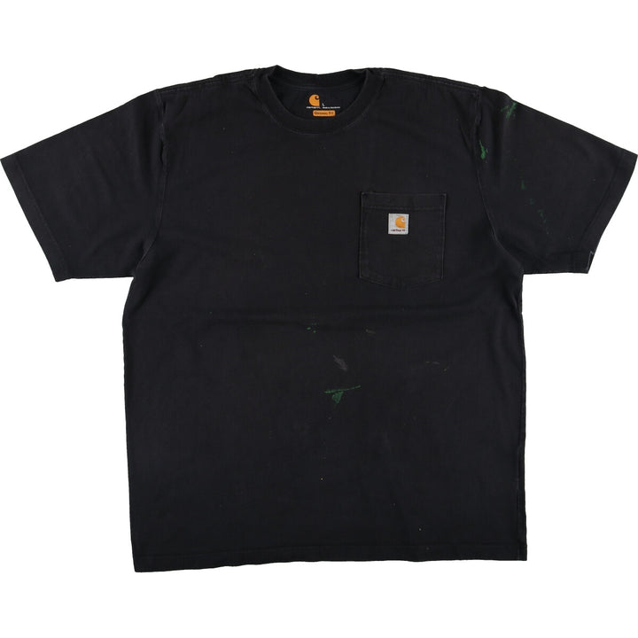 Carhartt ORIGINAL FIT short sleeve one point logo pocket T-shirt men's L size / eaa437448