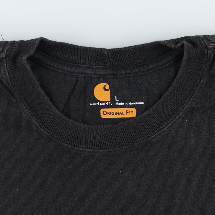 Carhartt ORIGINAL FIT short sleeve one point logo pocket T-shirt men's L size / eaa437448