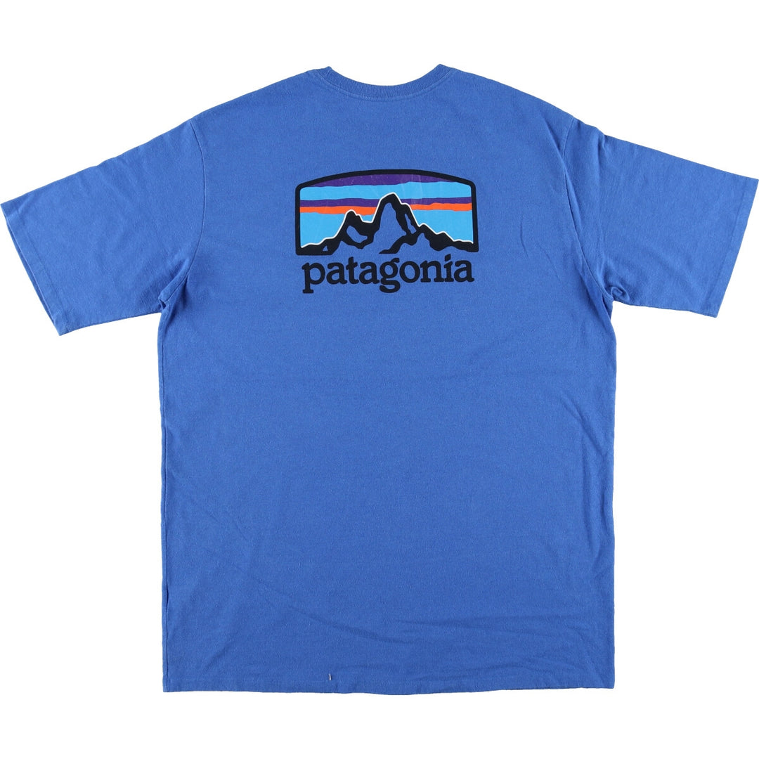 Patagonia REGULAR FIT 38501FA20 Back Print Short Sleeve Logo T-Shirt Men's L size / eaa437461