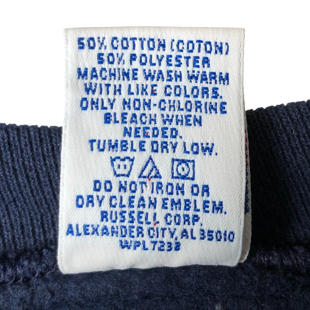 Vintage 90'S Russell printed sweatshirt, size XL, men's cotton navy blue type Vintage Second Hand