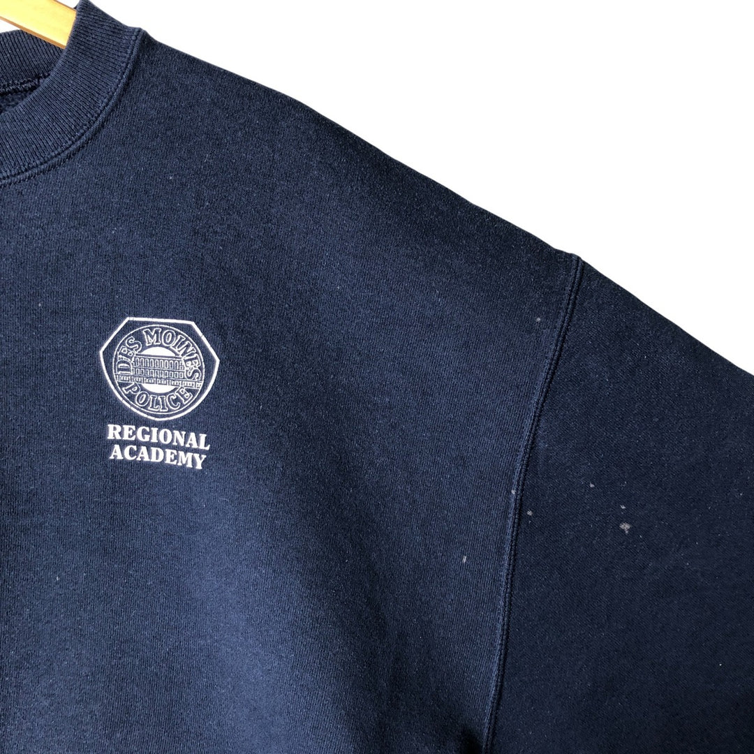 Vintage 90'S Russell printed sweatshirt, size XL, men's cotton navy blue type Vintage Second Hand