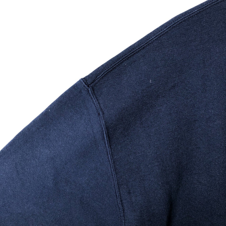 Vintage 90'S Russell printed sweatshirt, size XL, men's cotton navy blue type Vintage Second Hand