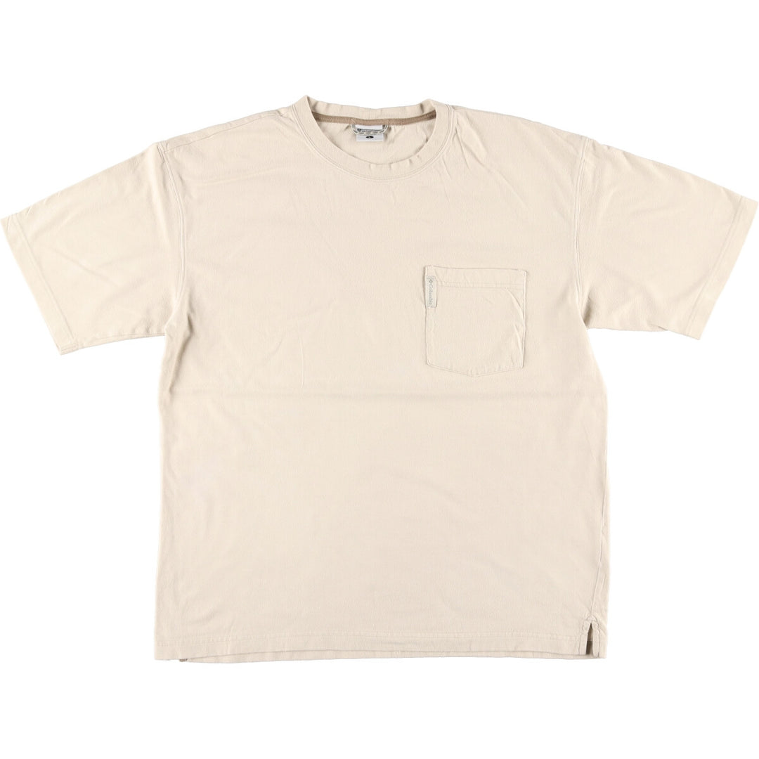 00'S Columbia Short Sleeve One Point Logo Pocket T-Shirt Men's L Size / eaa437495