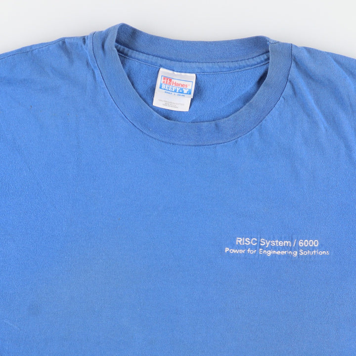 90'S Hanes IBM Advertising T-shirt Made in USA Men's L Vintage /eaa437511