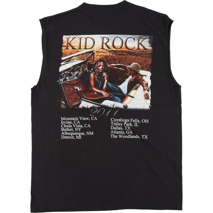 KID ROCK Cut-off Band T-shirt, Band Tee, Men's L /eaa437512