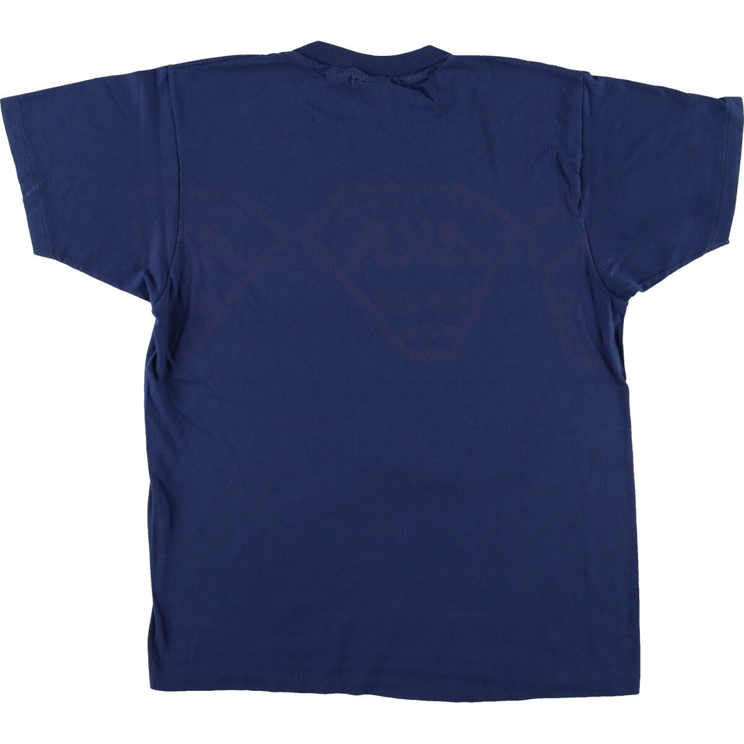 80'S Hanes Fifty-Fifty Blue Tag Printed T-Shirt Made in USA Men's L Size Vintage /eaa437525