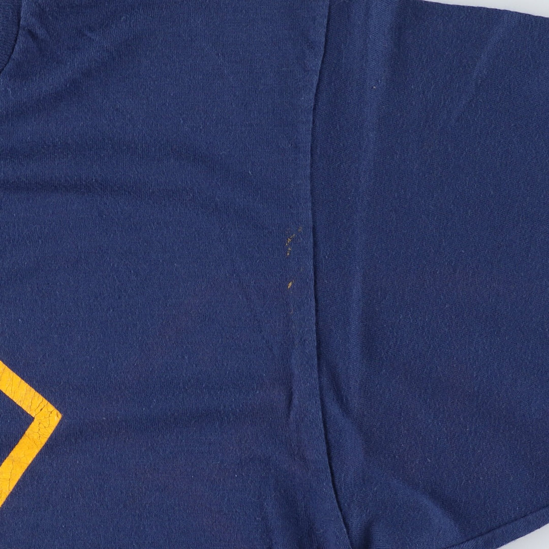 80'S Hanes Fifty-Fifty Blue Tag Printed T-Shirt Made in USA Men's L Size Vintage /eaa437525