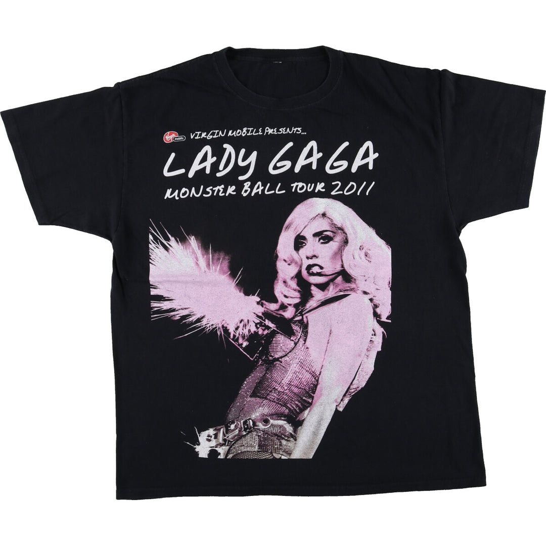 LADY GAGA Large Print Band T-Shirt Band Tee Men's XL Size /eaa437531