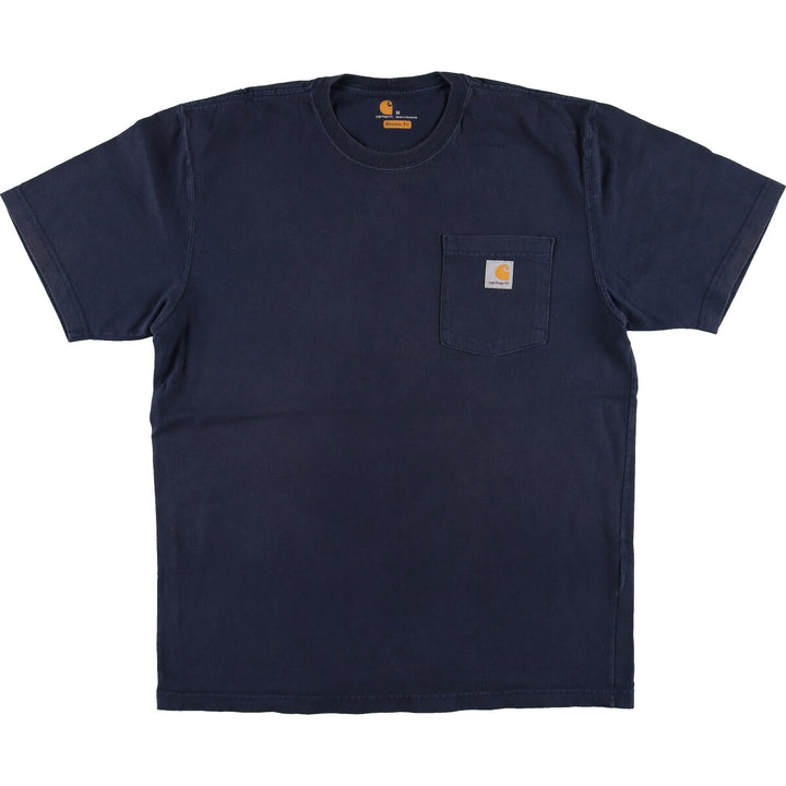 Carhartt ORIGINAL FIT short sleeve one point logo pocket T-shirt men's M size / eaa437548