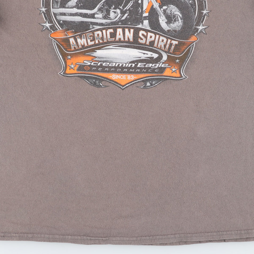 Harley-Davidson Back Print Motorcycle Bike T-Shirt Men's L /eaa437559