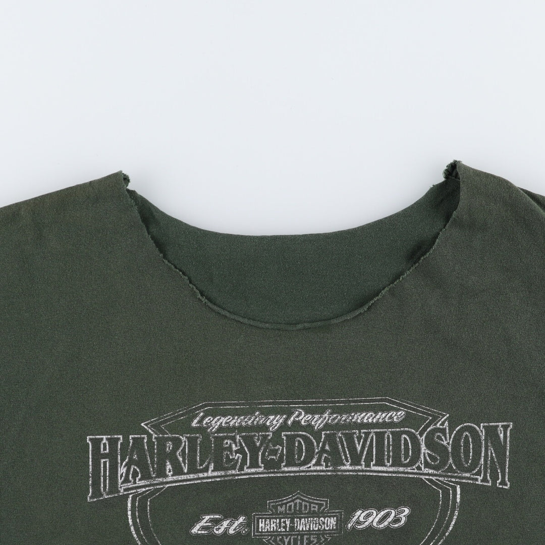 Harley-Davidson Cut-off Motorcycle Bike T-shirt Men's XXL / eaa437581