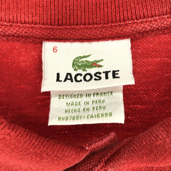 Lacoste LACOSTE French design short sleeve polo shirt size 6 men's L /eaa437602