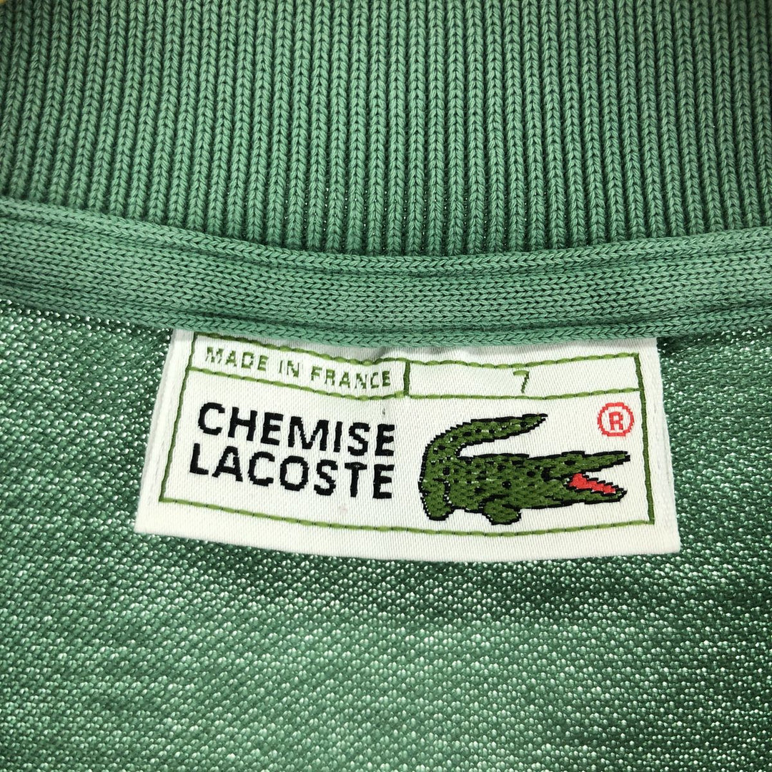 80'S Lacoste LACOSTE CHEMISE French Lacoste short sleeve polo shirt made in France size 7 men's L vintage /eaa437605