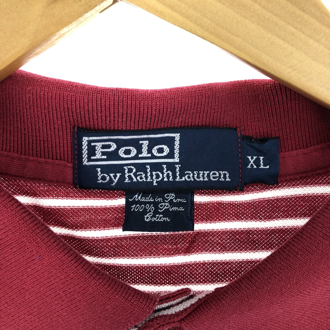 Ralph Lauren POLO by Ralph Lauren short sleeve striped polo shirt men's XL /eaa437611