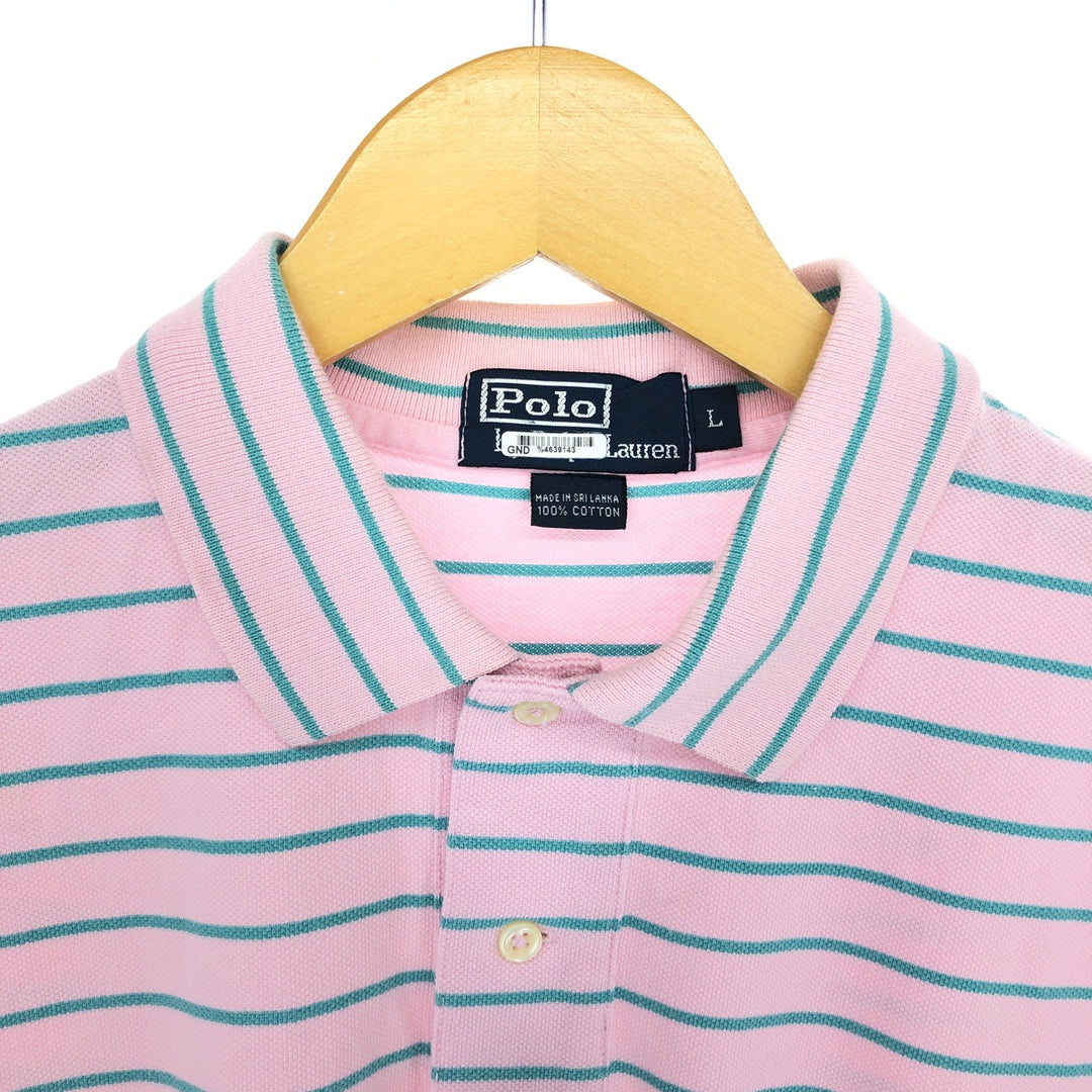 Ralph Lauren POLO by Ralph Lauren short sleeve striped polo shirt men's L /eaa437616