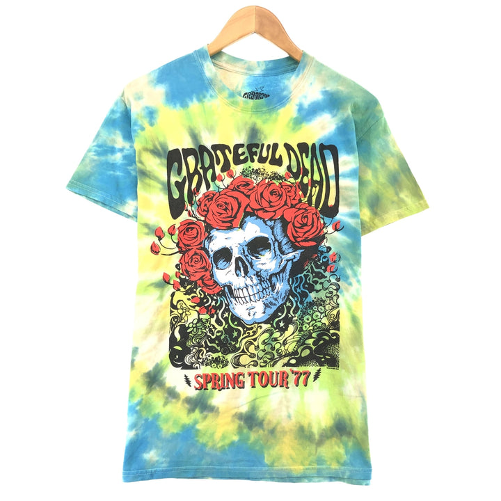 GRATEFUL DEAD Grateful Dead Tie-dye Pattern Skull Pattern Band T-shirt Band Tee Men's M /eaa437628