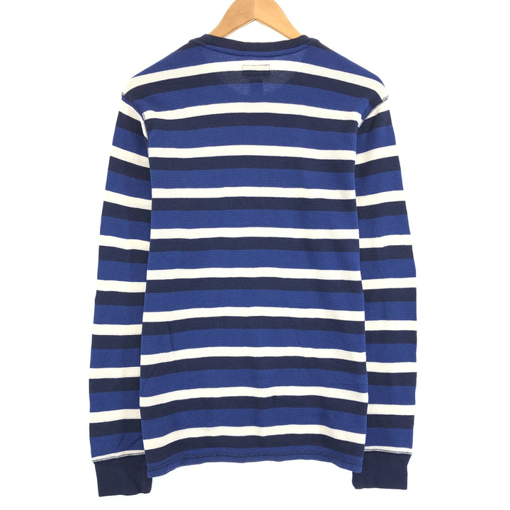 Ralph Lauren POLO RALPH LAUREN Striped Pattern Ringer Neck Thermal Long T Waffle Men's M / eaa437643