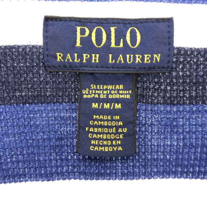 Ralph Lauren POLO RALPH LAUREN Striped Pattern Ringer Neck Thermal Long T Waffle Men's M / eaa437643