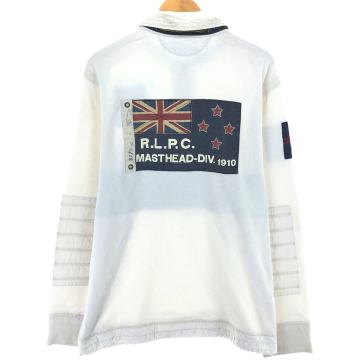 Ralph Lauren POLO by Ralph Lauren CUSTOM FIT long sleeve rugby shirt, men's XL equivalent /eaa437659