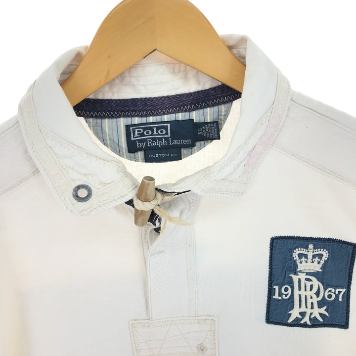 Ralph Lauren POLO by Ralph Lauren CUSTOM FIT long sleeve rugby shirt, men's XL equivalent /eaa437659