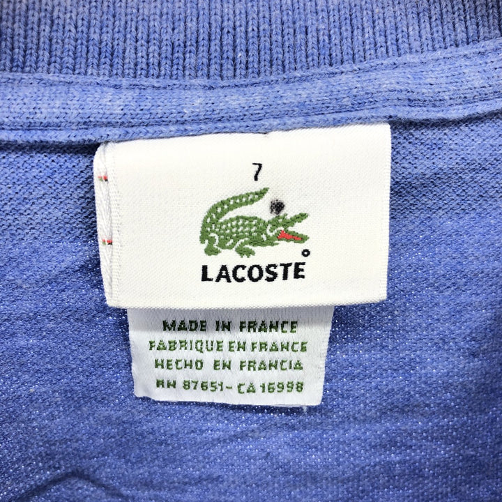 Lacoste LACOSTE French Lacoste short sleeve polo shirt made in France size 7 equivalent to men's XL /eaa437673