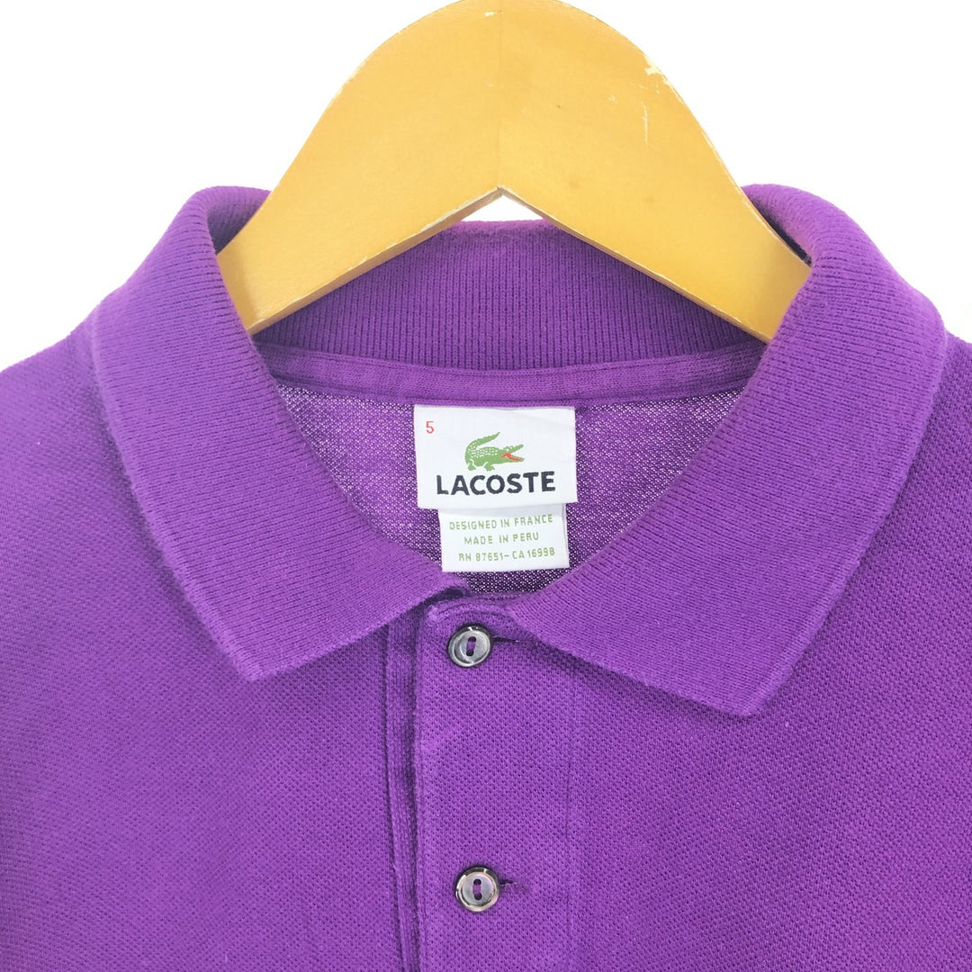 Lacoste LACOSTE Short Sleeve Polo Shirt Size 5 Men's L /eaa437677