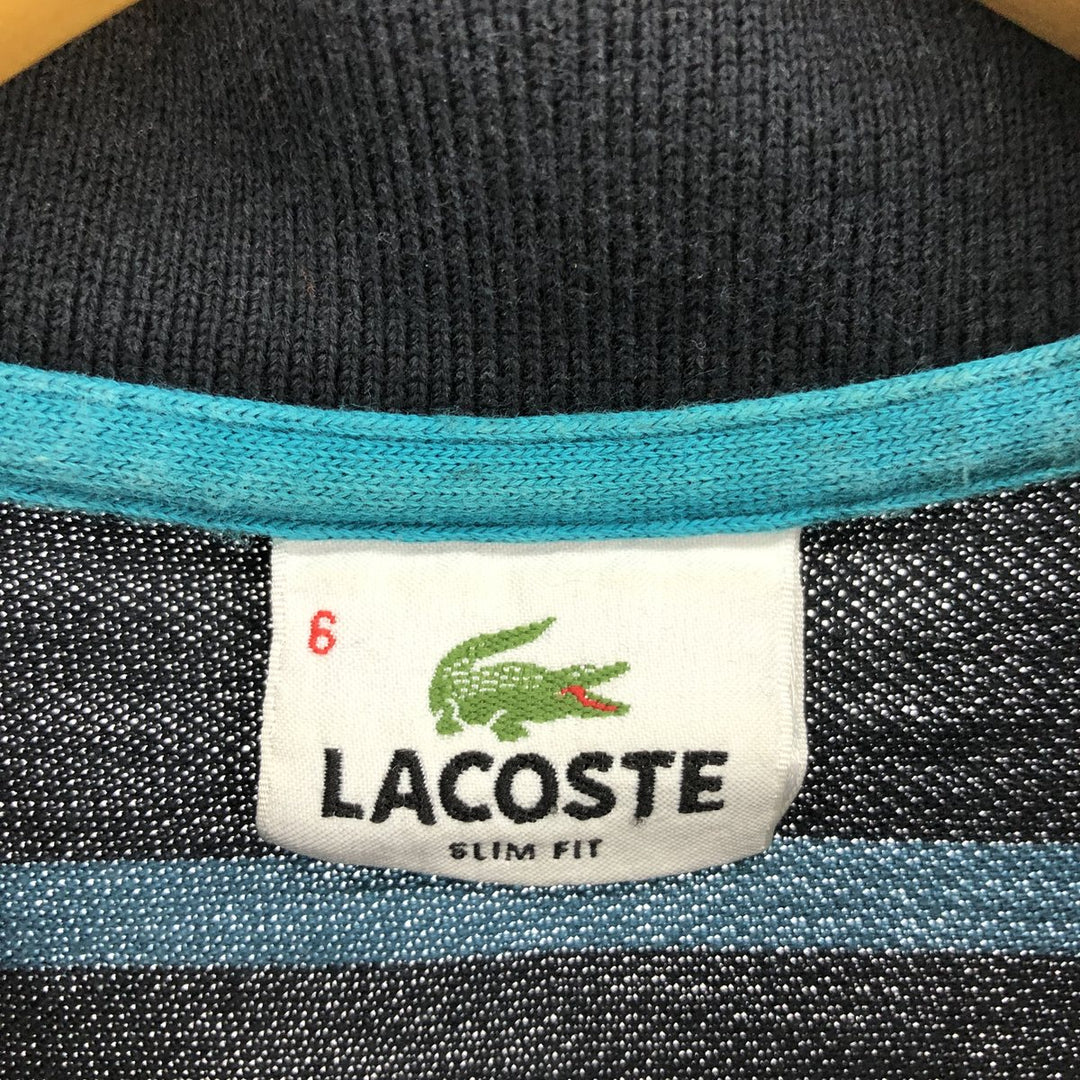 Lacoste LACOSTE Long Sleeve Striped Polo Shirt Size 6 Men's XL / eaa437726