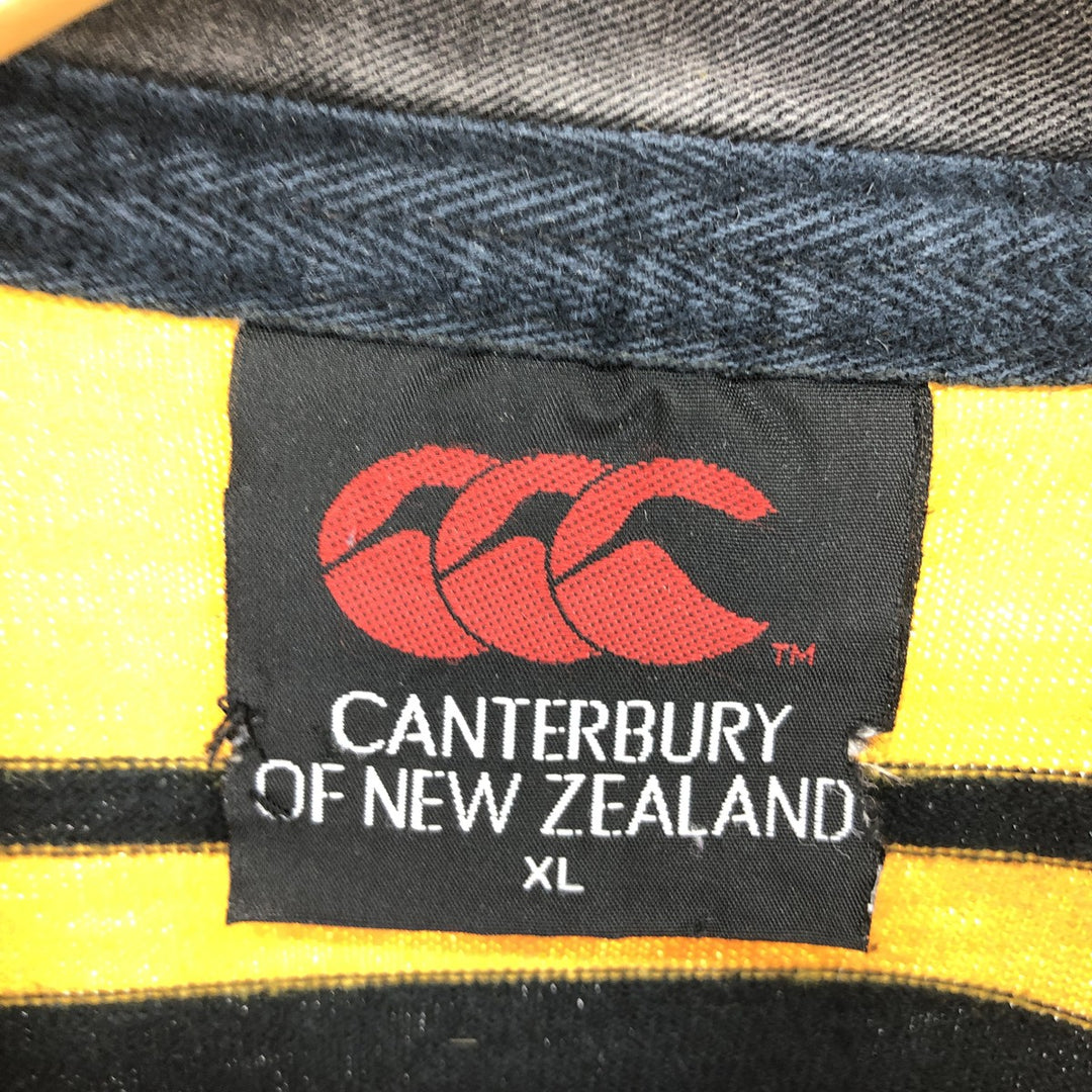 CANTERBURY OF NEW ZEALAND Long Sleeve Rugby Shirt Men's XL /eaa437729